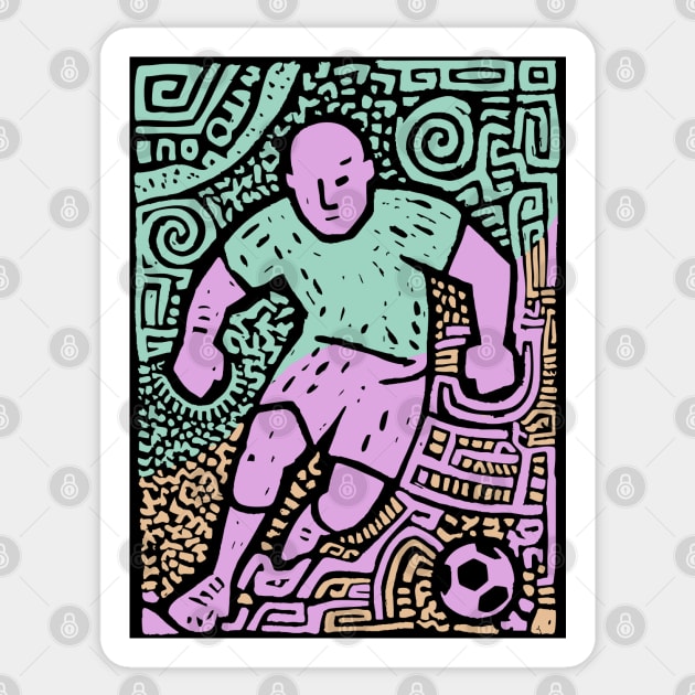 Abstract Soccer Player | The Beautiful Game Graphic Sticker by TuncGK